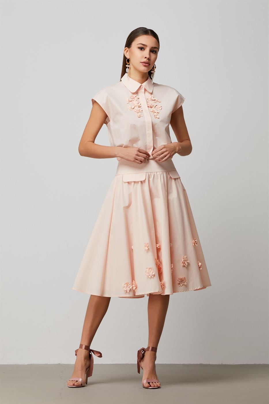 Floral Classic Cotton Skirt - Femi9 EG
