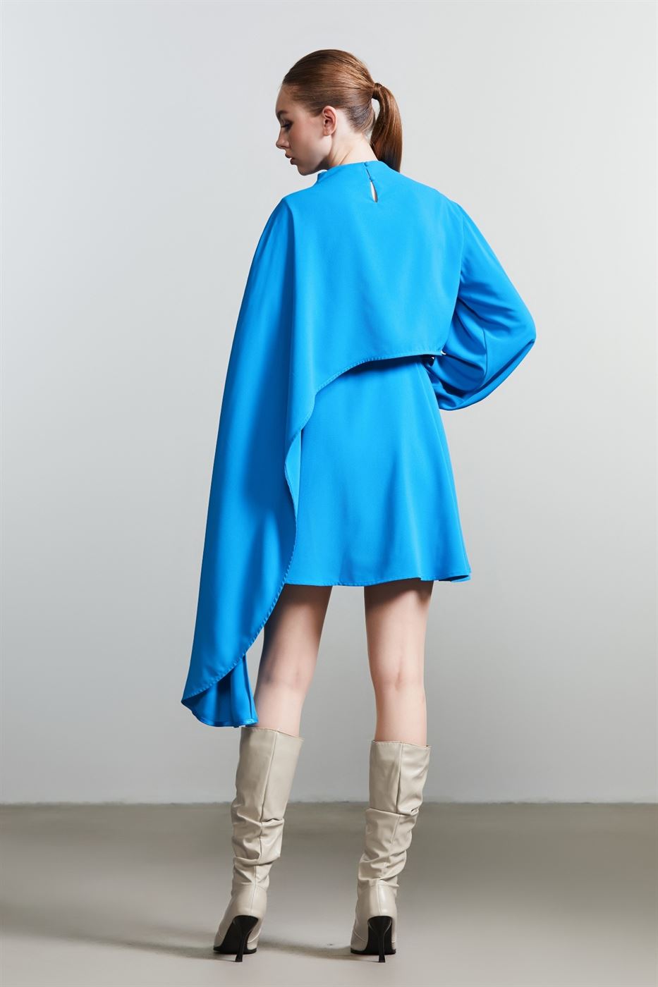 Cape Embellished Dress - Femi9 EG