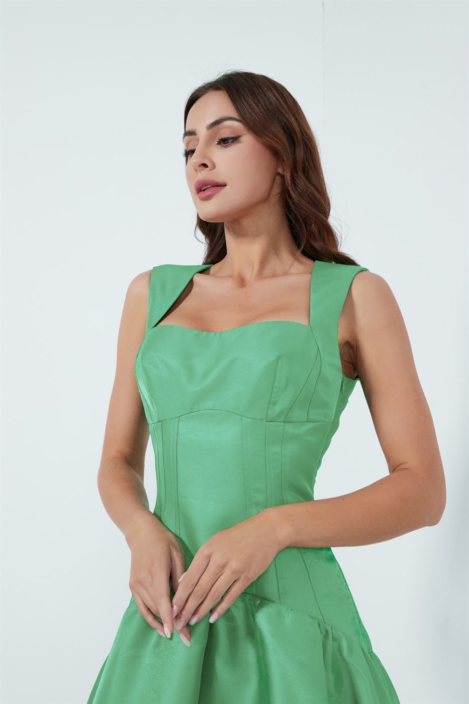 Dropped-Waist Midi Dress - Femi9 EG
