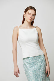 Beaded Straps Jersey Top - Femi9 EG