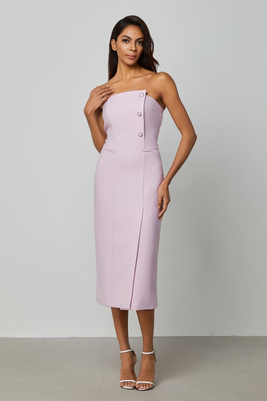 Tailored Off Shoulder Dress - Femi9 EG