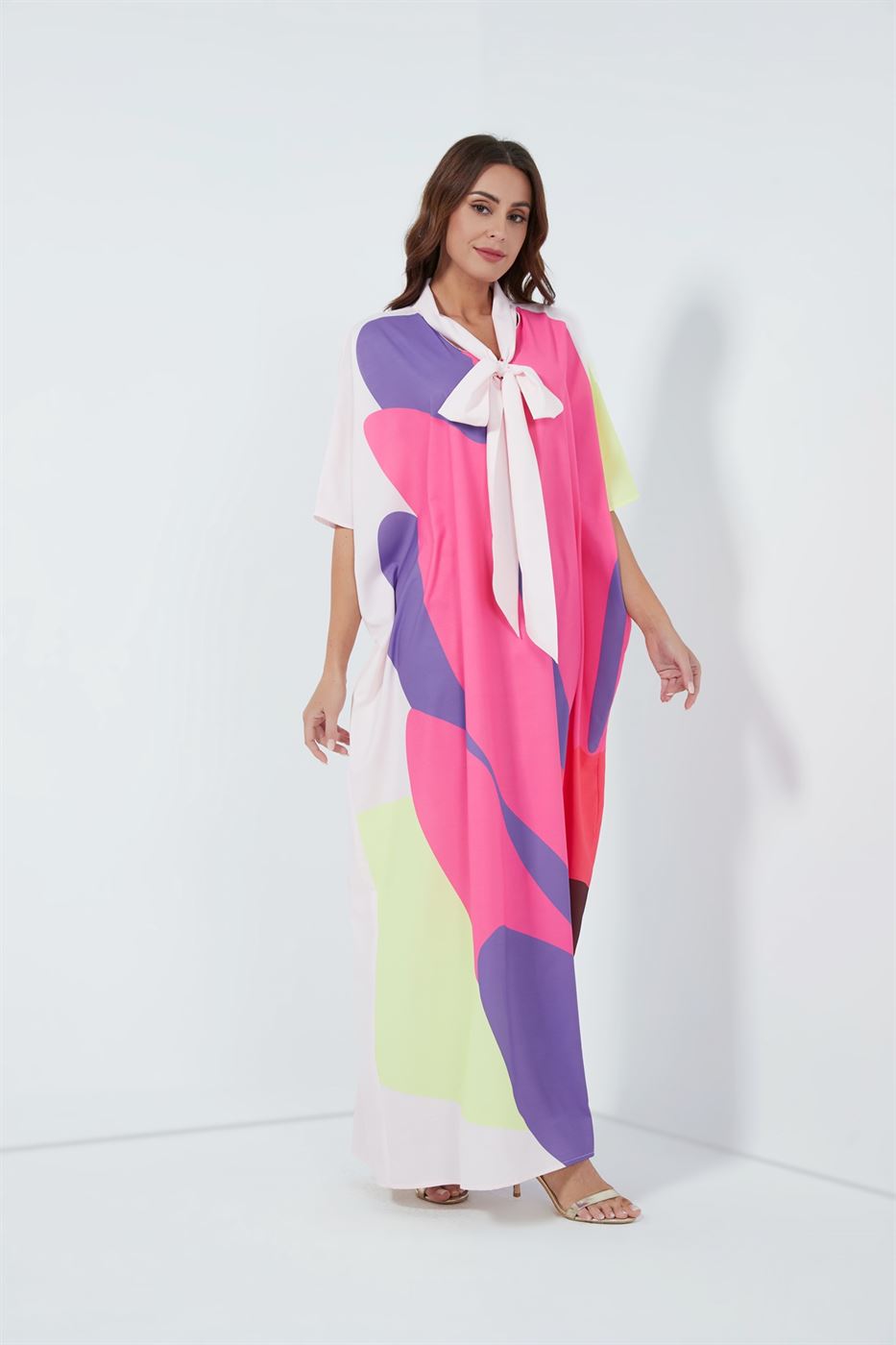 Printed Scarf Kaftan - Femi9 EG