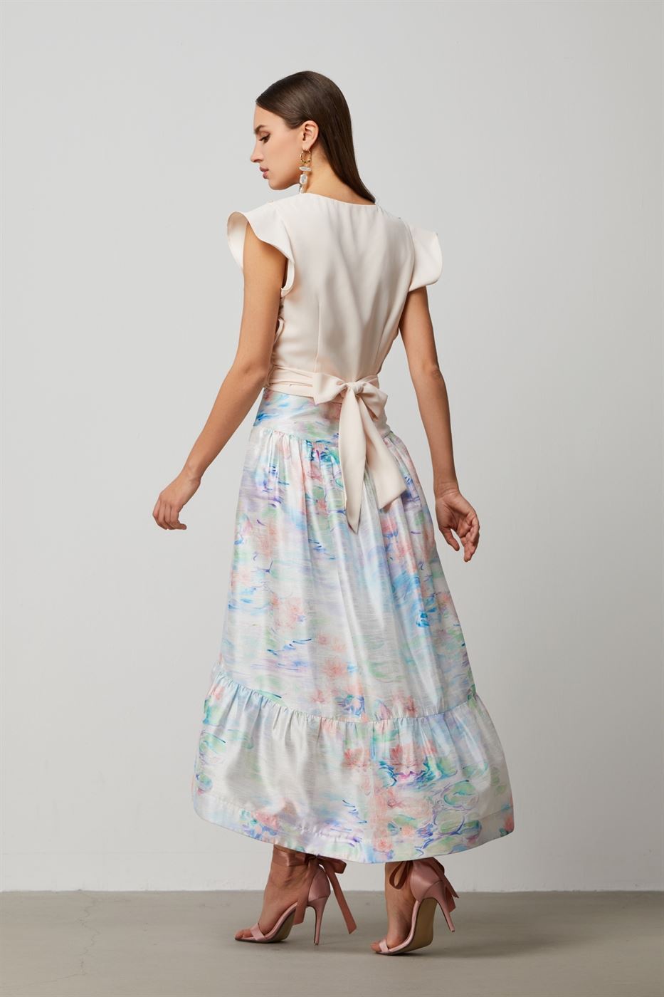 Sparkly Details Crepe Top - Femi9 EG