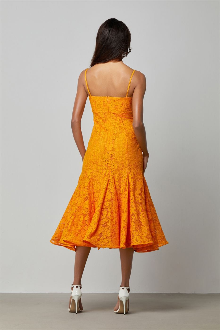 Lace Dress With Godets - Femi9 EG