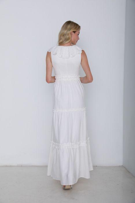 Lace Ruffle Collar Dress - Femi9 EG