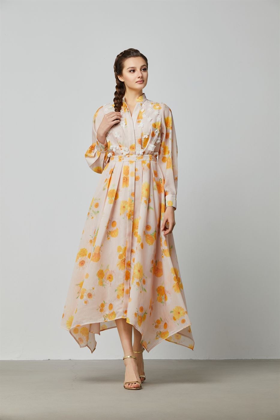 Floral Applique Dress - Femi9 EG