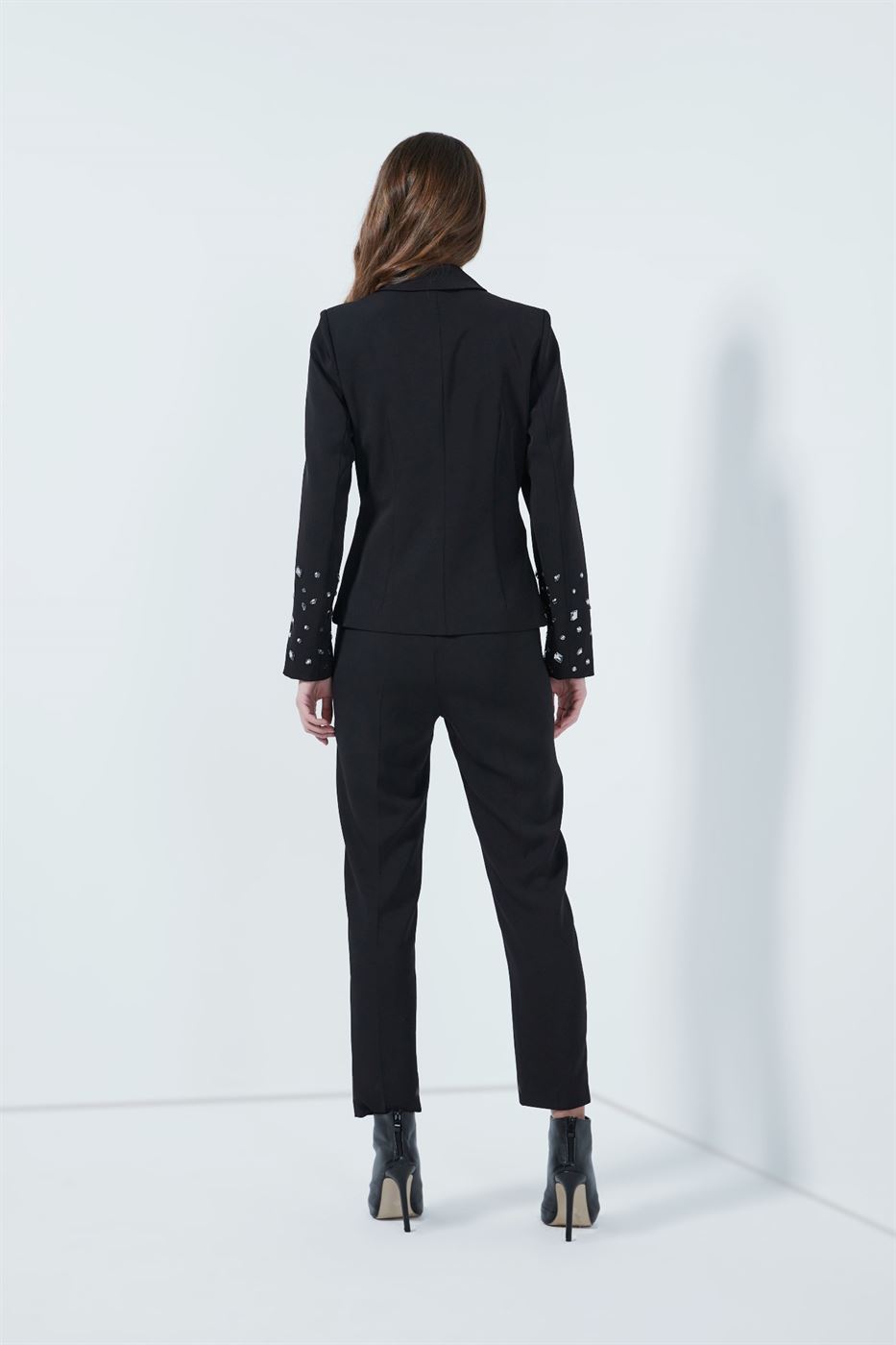 Pants With Ctystal Buckle - Femi9 EG
