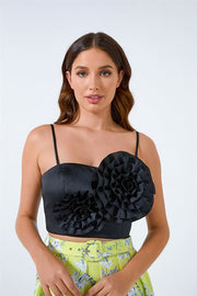3D Flower Cropped Top - Femi9 EG