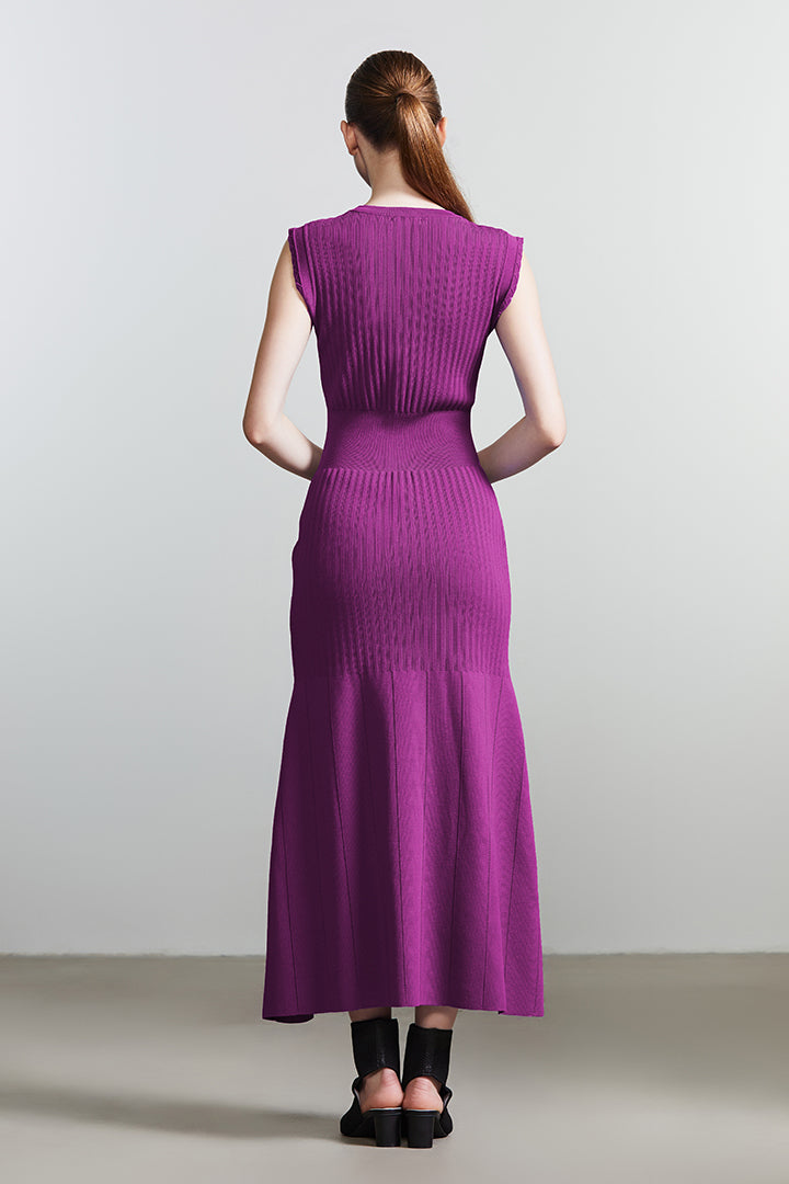 Buttoned Knit Dress - Femi9 EG