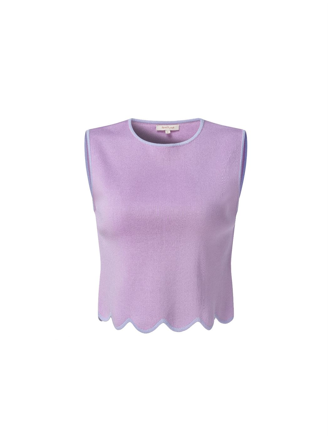 Scallop Hem Trimming Top - Femi9 EG