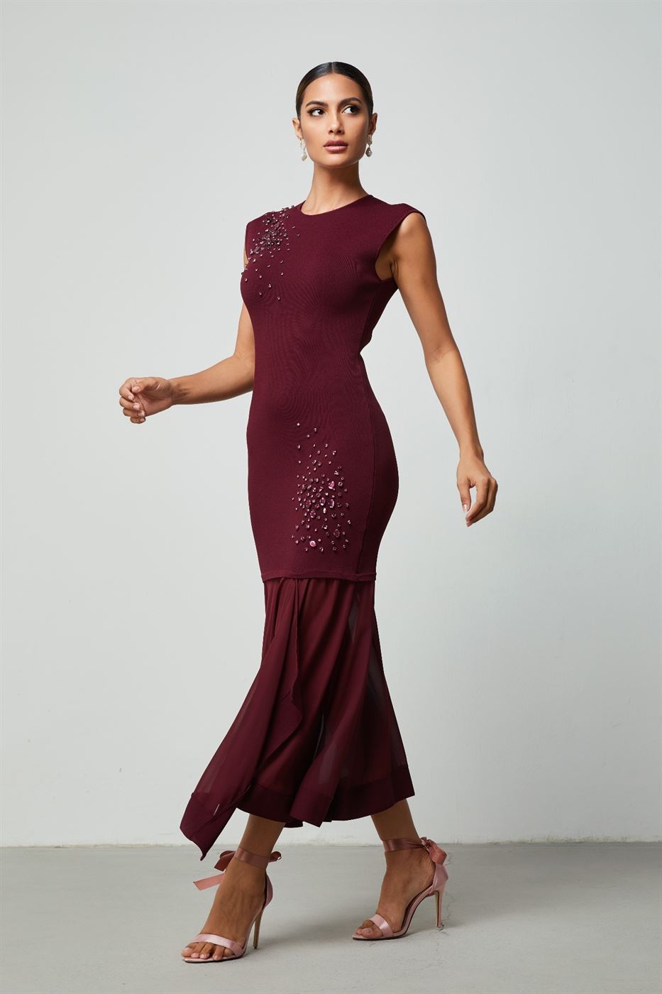 Chiffon Bottom Dress - Femi9 EG