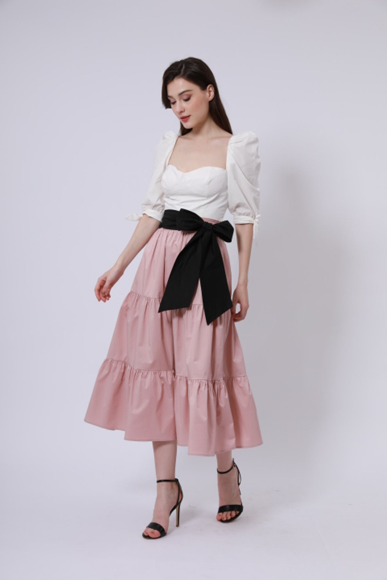 Puffed Sleeve Crop Top - Femi9 EG