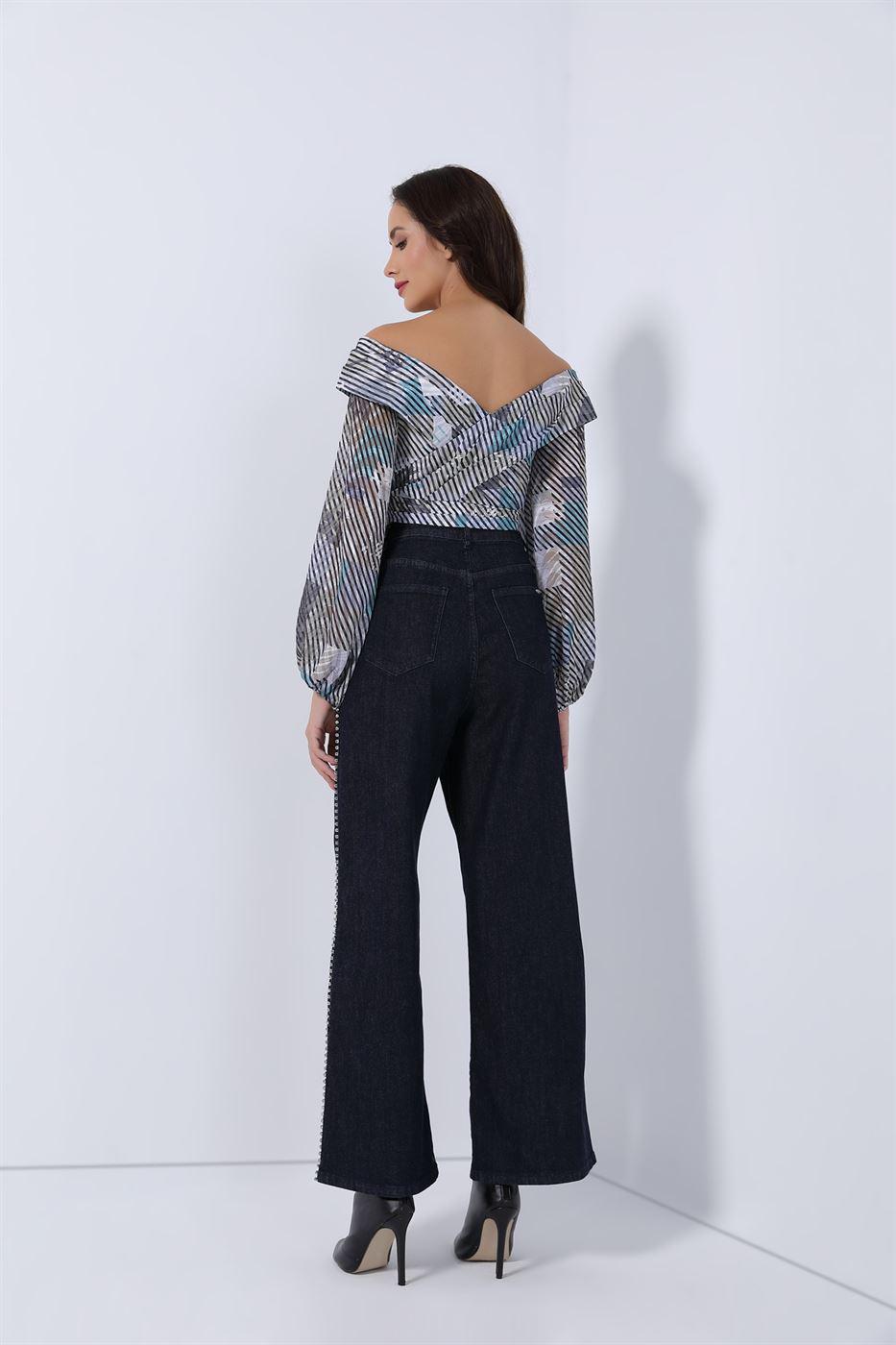 Printed Wrap Top - Femi9 EG