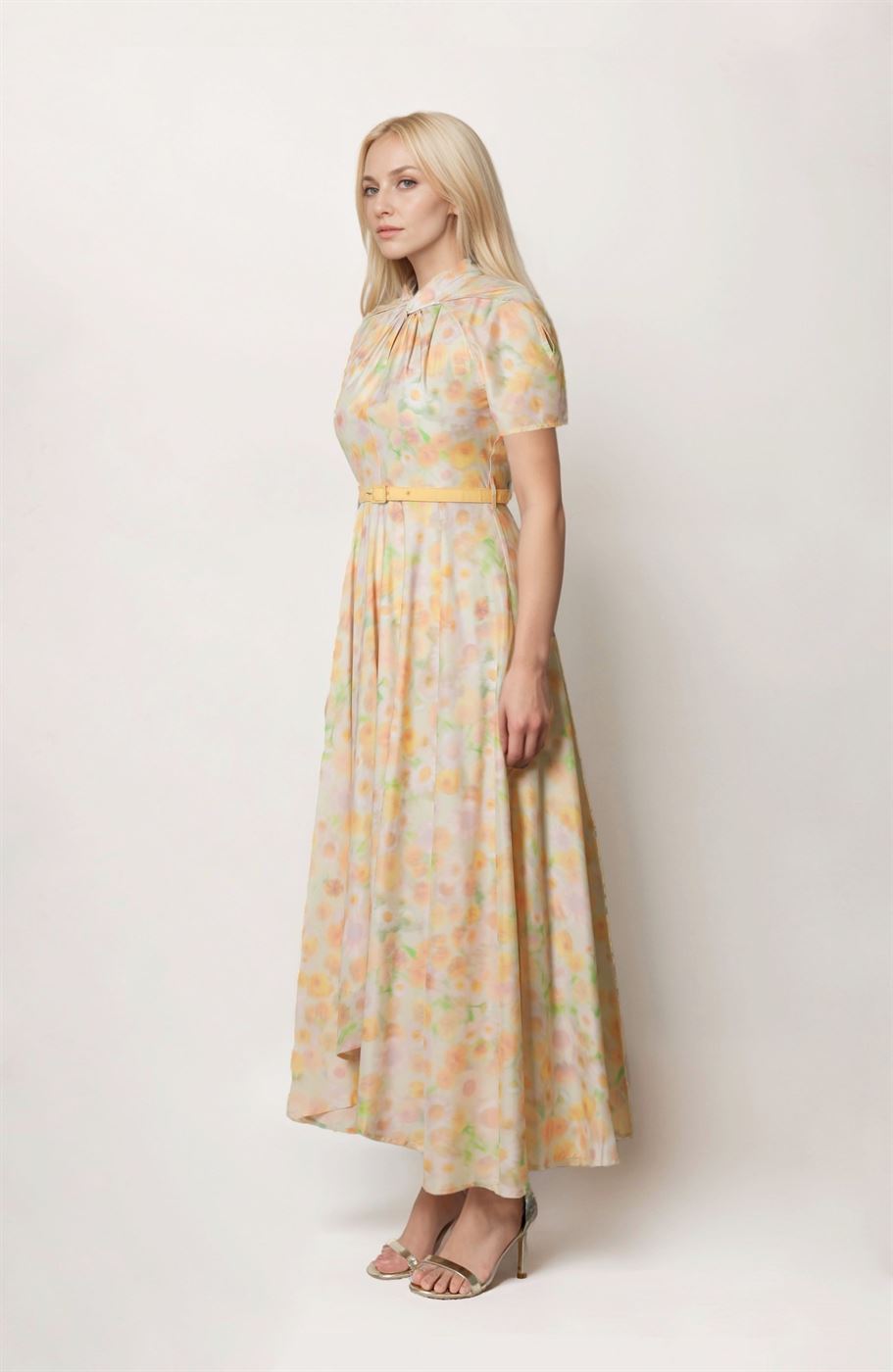 Asymmetric Floral Dress - Femi9 EG