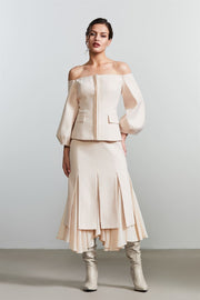 Chiffon Ruffled Layer Skirt - Femi9 EG