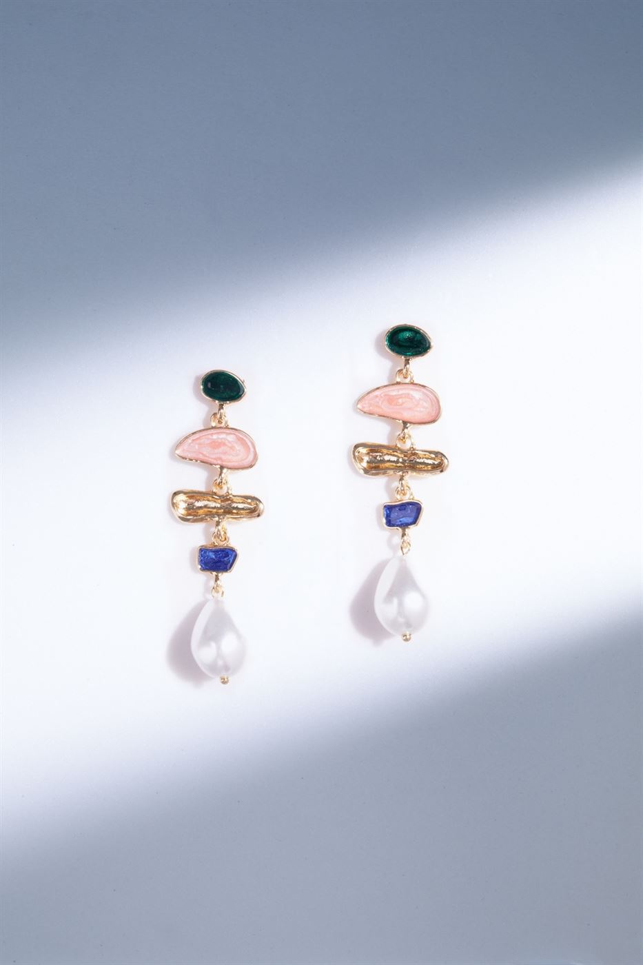 Faux Crystals Strand Drop Earrings - Femi9 EG