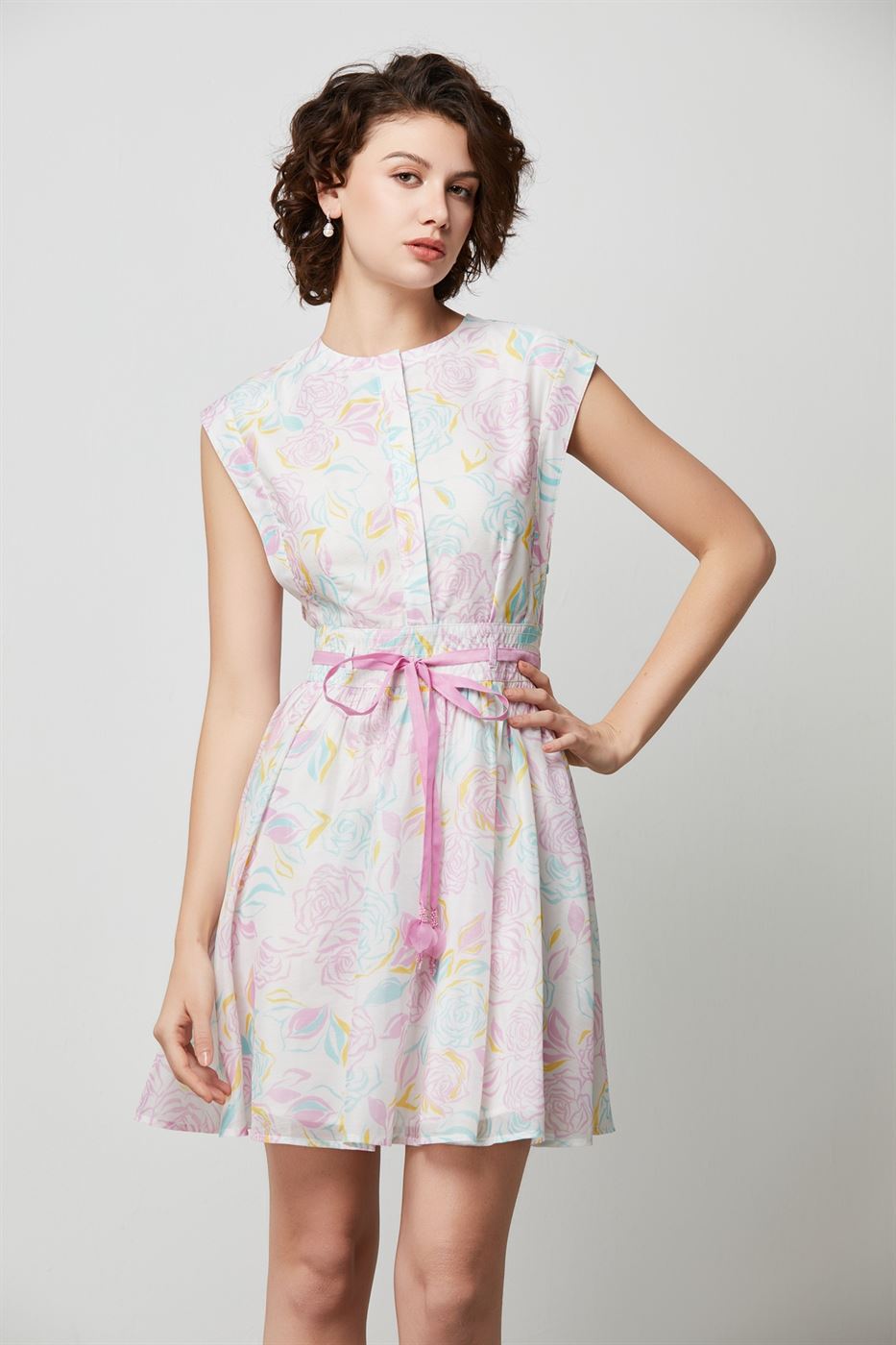 Printed Mini Dress - Femi9 EG