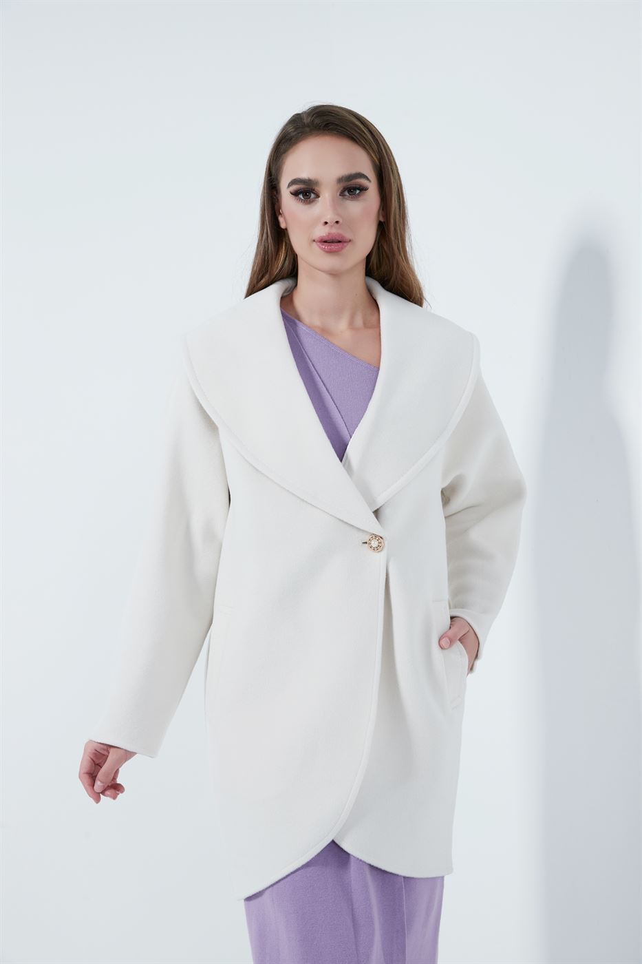 Big Lapel Loose Coat - Femi9 EG