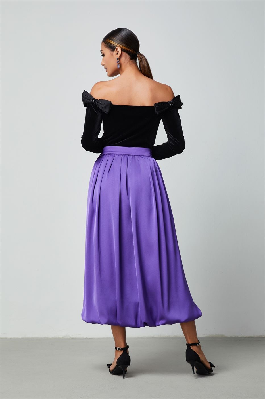 Off Shoulder Velvet Top - Femi9 EG