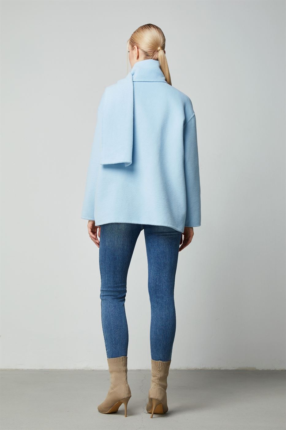 Brooch Detail Coat - Femi9 EG