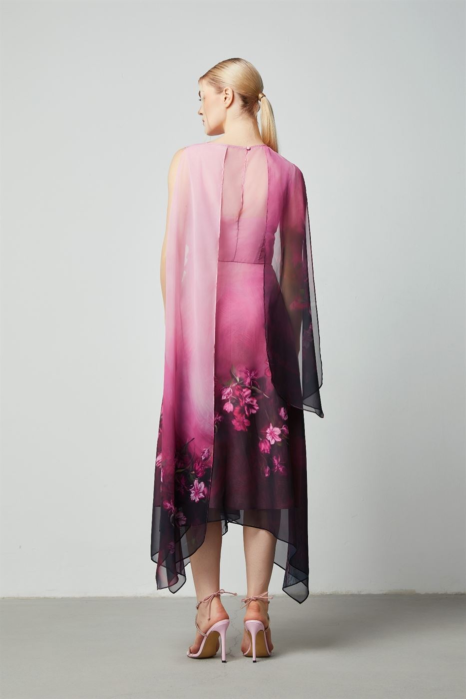 Floral Asymmetric Dress - Femi9 EG