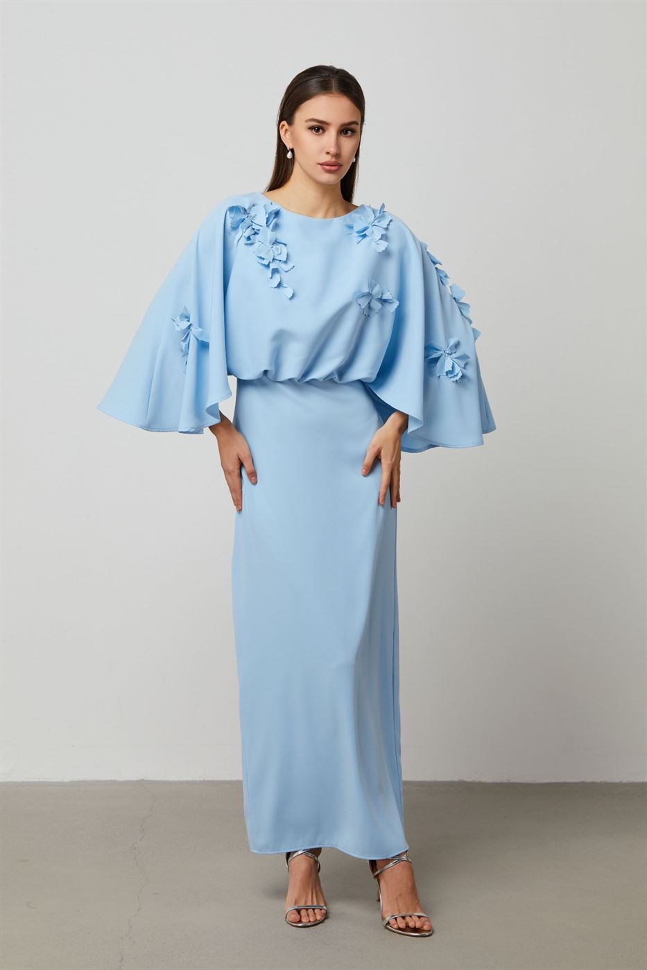 Embellished Cape Dress - Femi9 EG