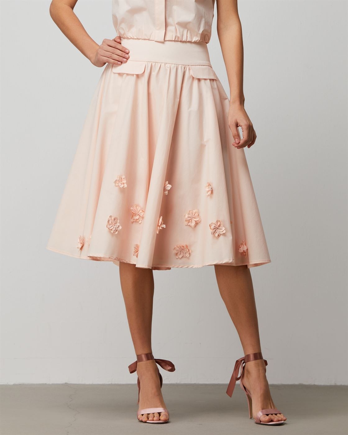 Floral Classic Cotton Skirt - Femi9 EG