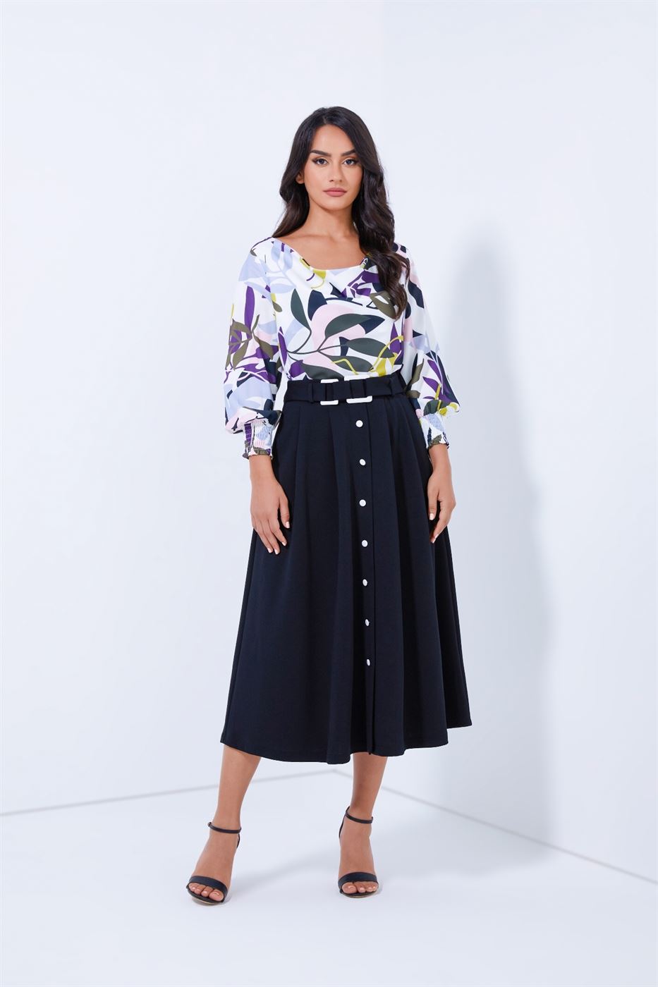 Allover Printed Blouse - Femi9 EG