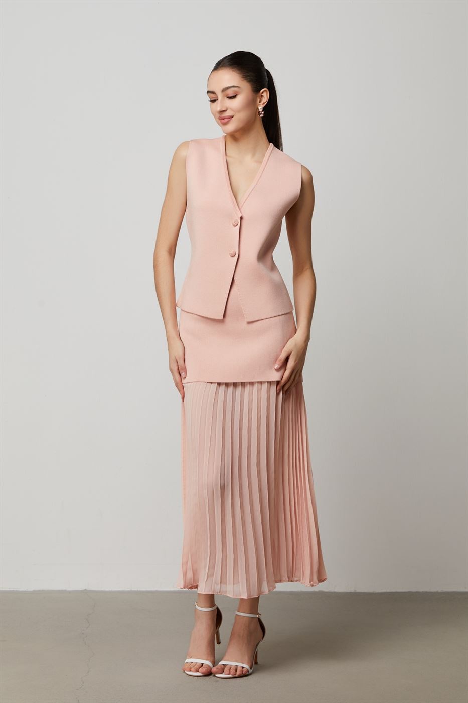 Chiffon Pleated Layer Skirt - Femi9 EG