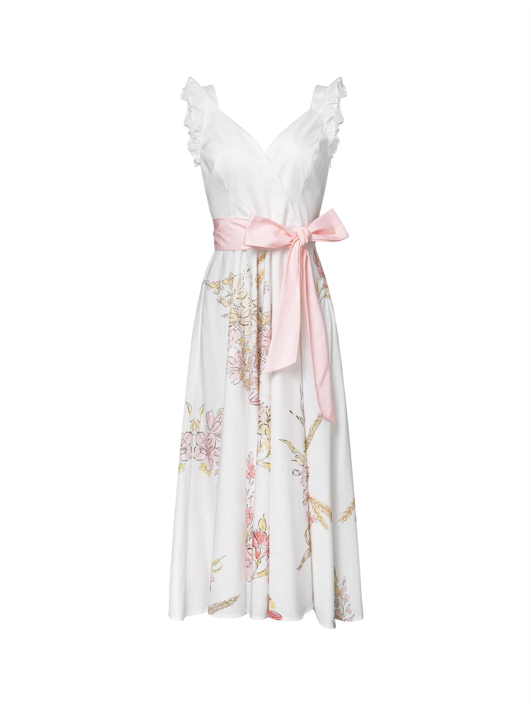 Ruffle Straps Dress - Femi9 EG