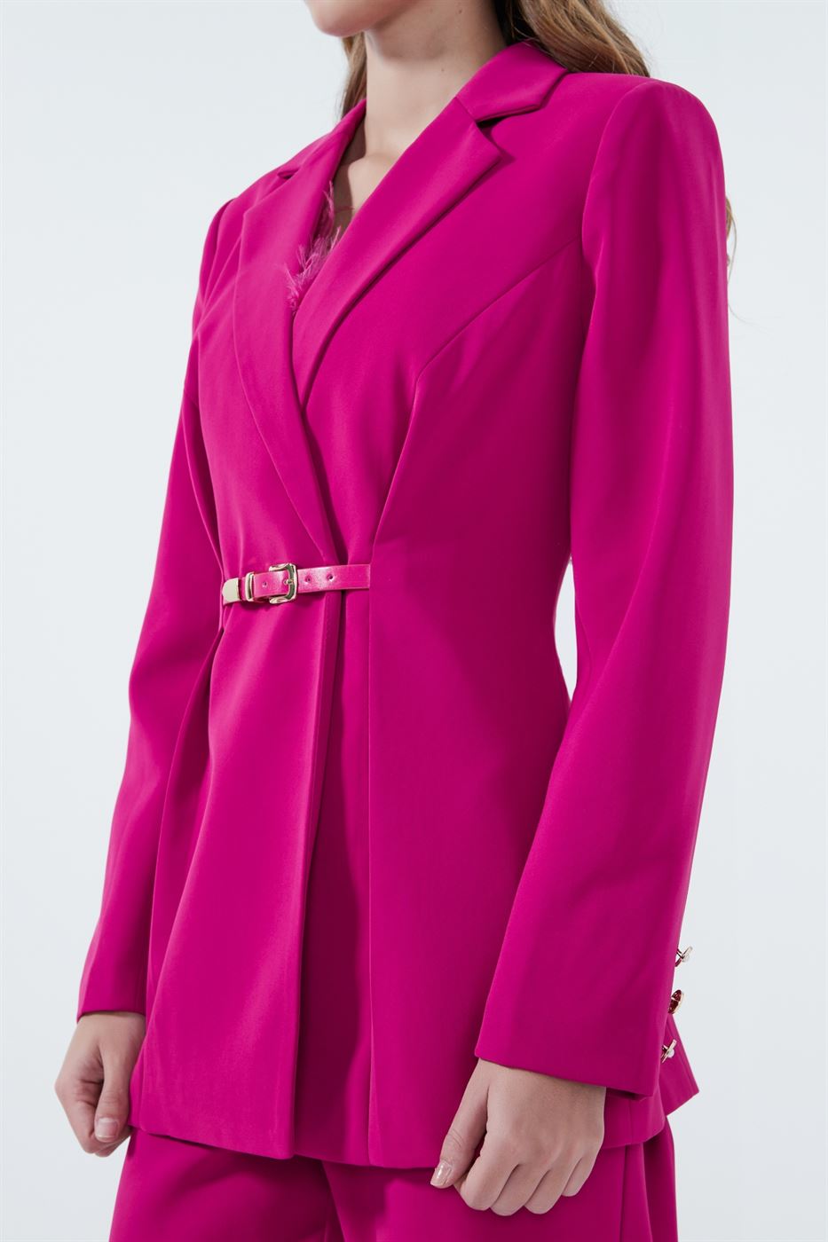 Jacket With Belt Details - Femi9 EG