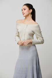 Button Line Knit Top - Femi9 EG