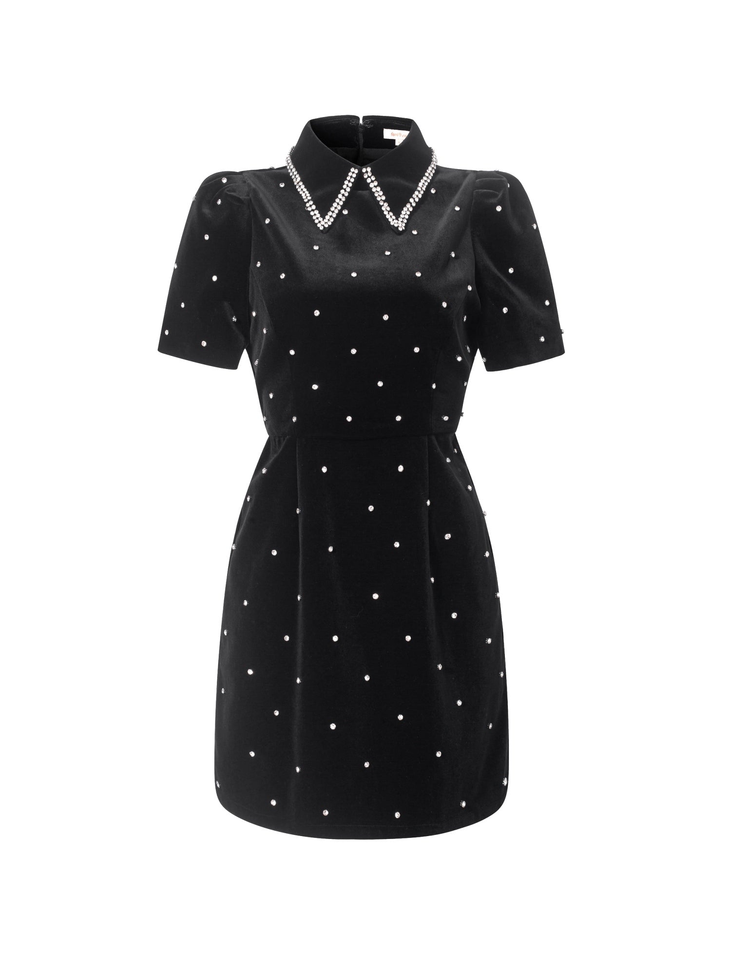 Collar Embellishments Dress - Femi9 EG