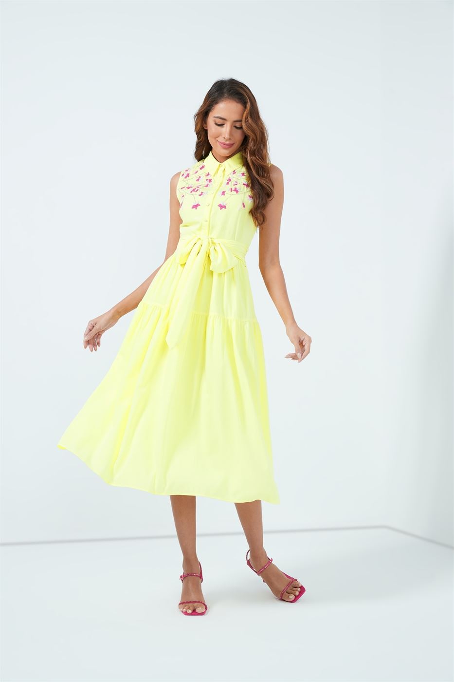 Midi Embellished Dress - Femi9 EG