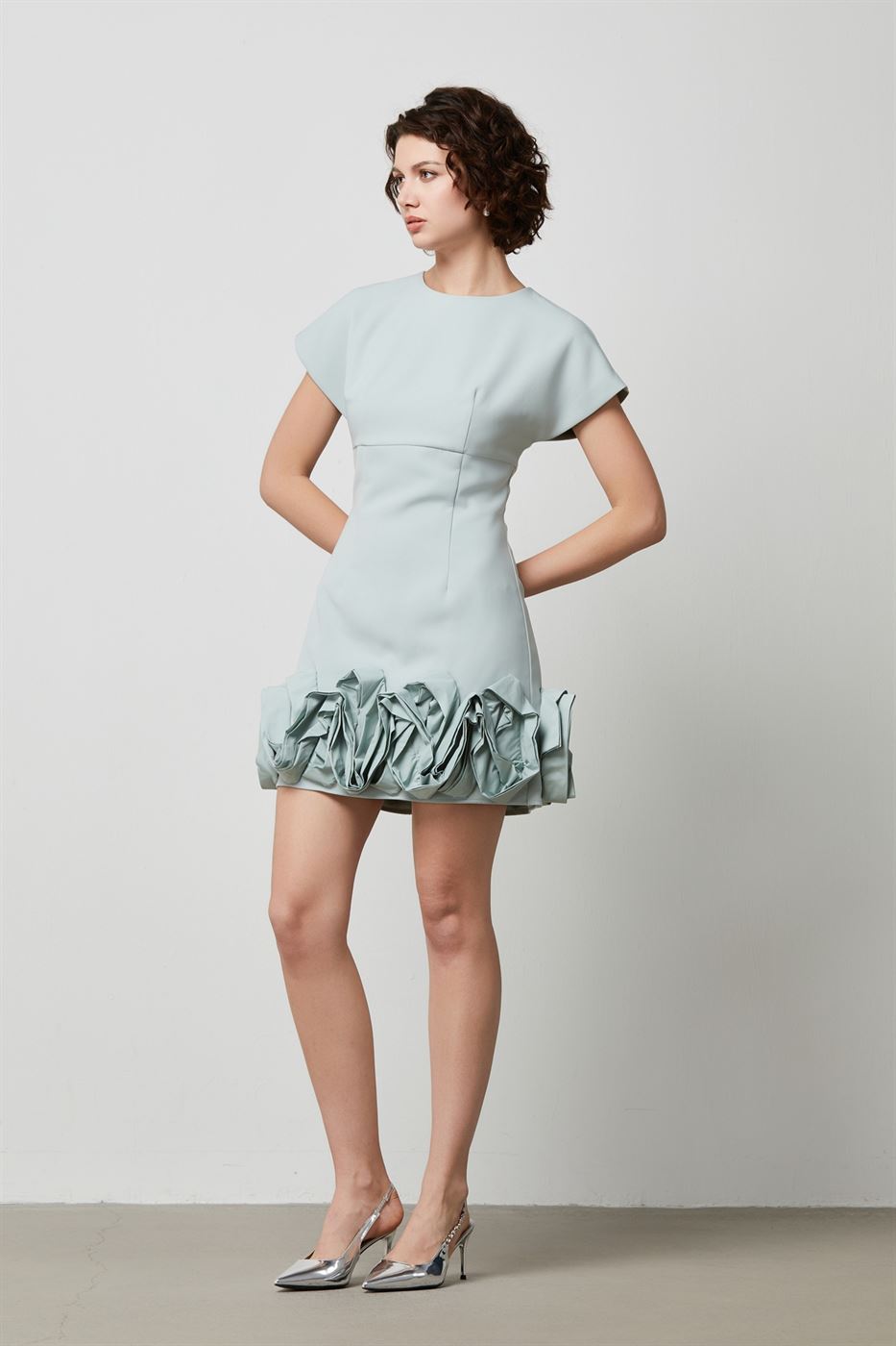 3D Ruffle Hem Dress - Femi9 EG