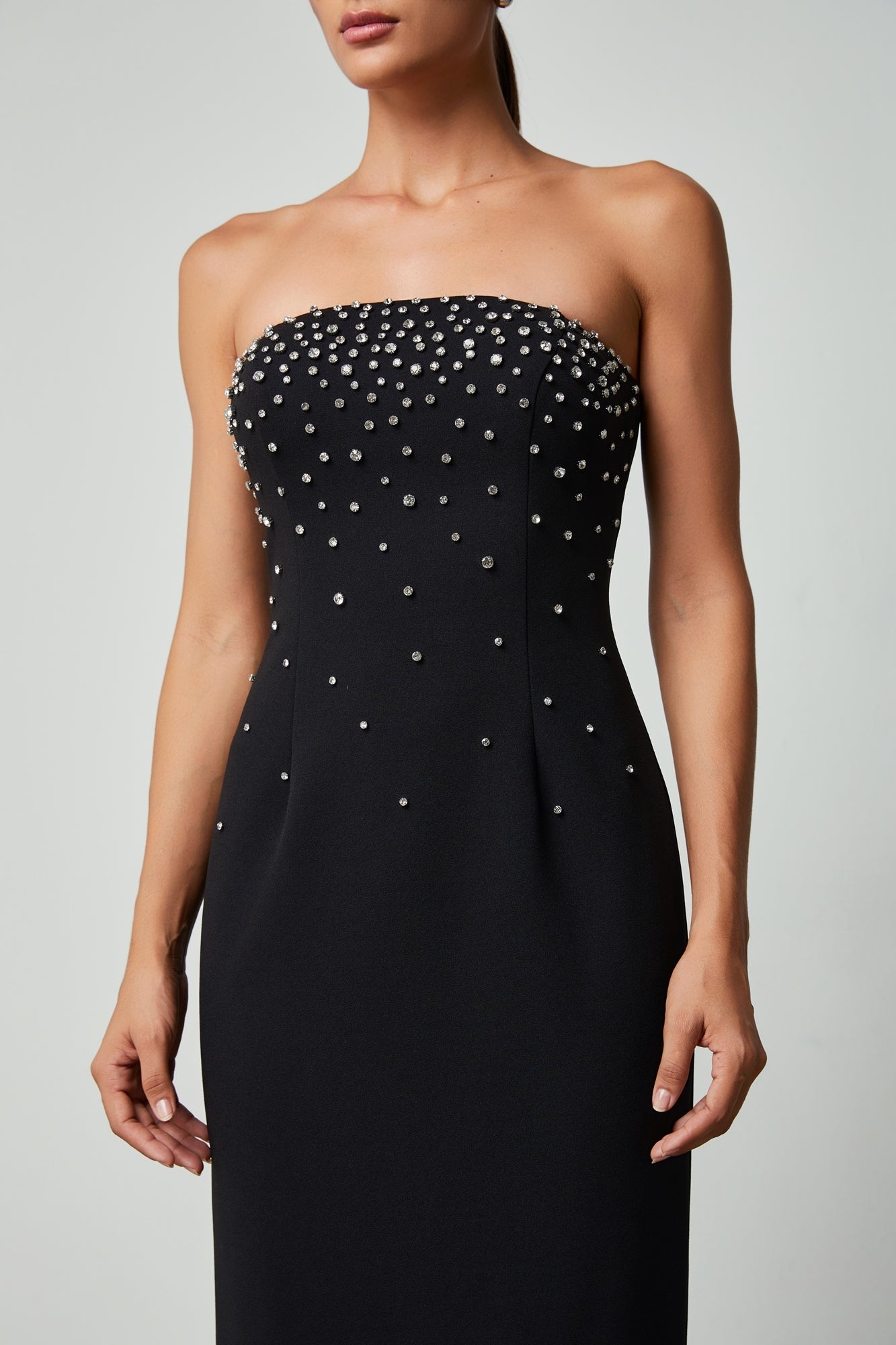 Crystal Embellishments Dress - Femi9 EG