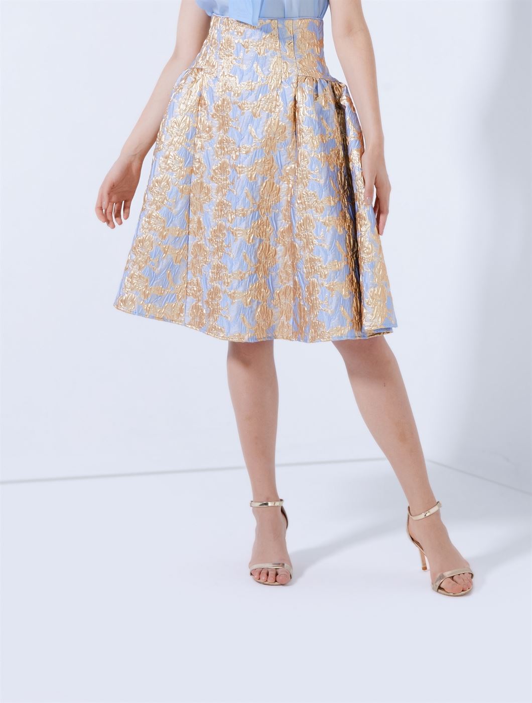 Midi Brocade Skirt - Femi9 EG