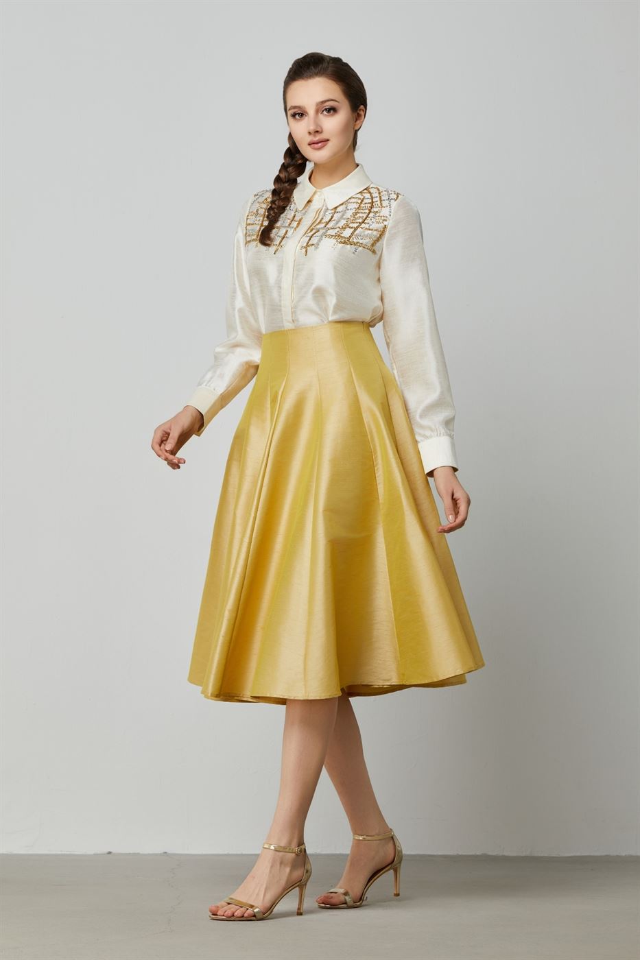 Full Shape Skirt In Taffeta - Femi9 EG
