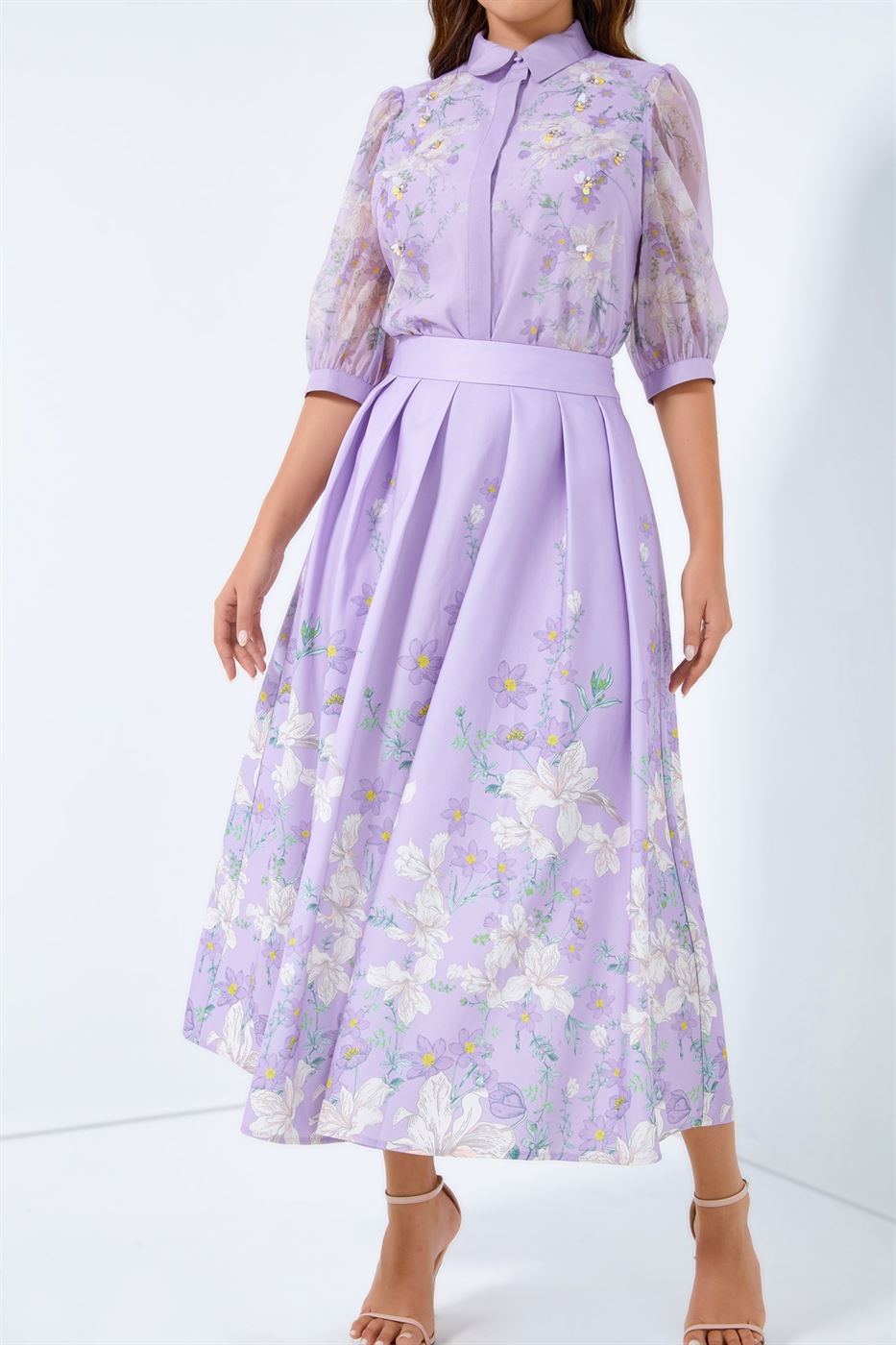 Placement Printed Skirt - Femi9 EG