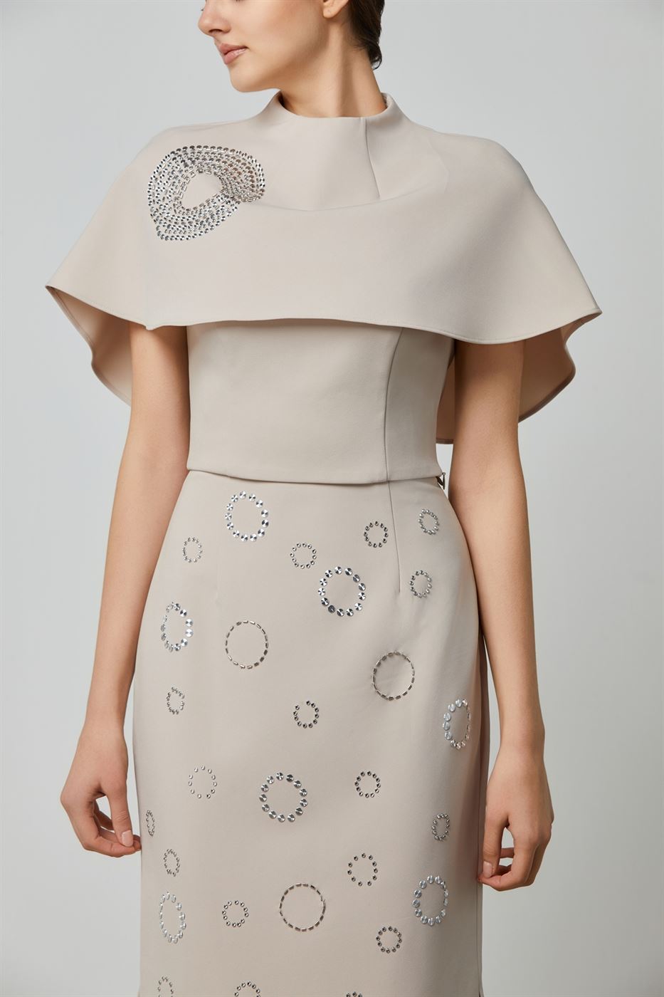 Fitted Top With Cape Detail - Femi9 EG