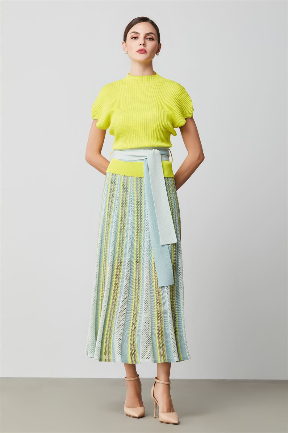 High Ribbed Hem Top - Femi9 EG