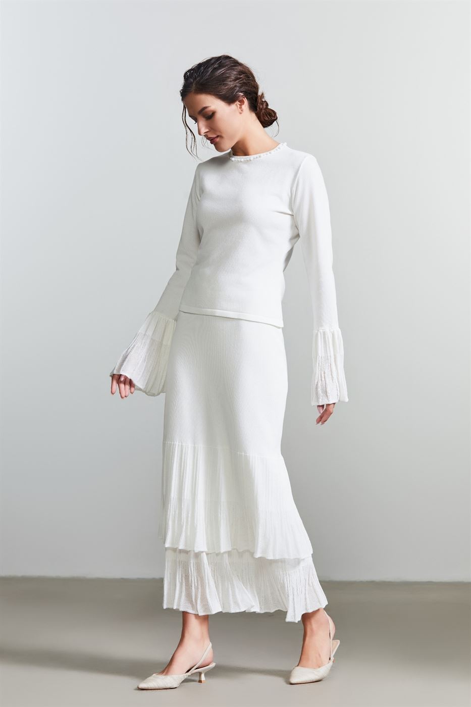 Ruffle Detail Skirt - Femi9 EG