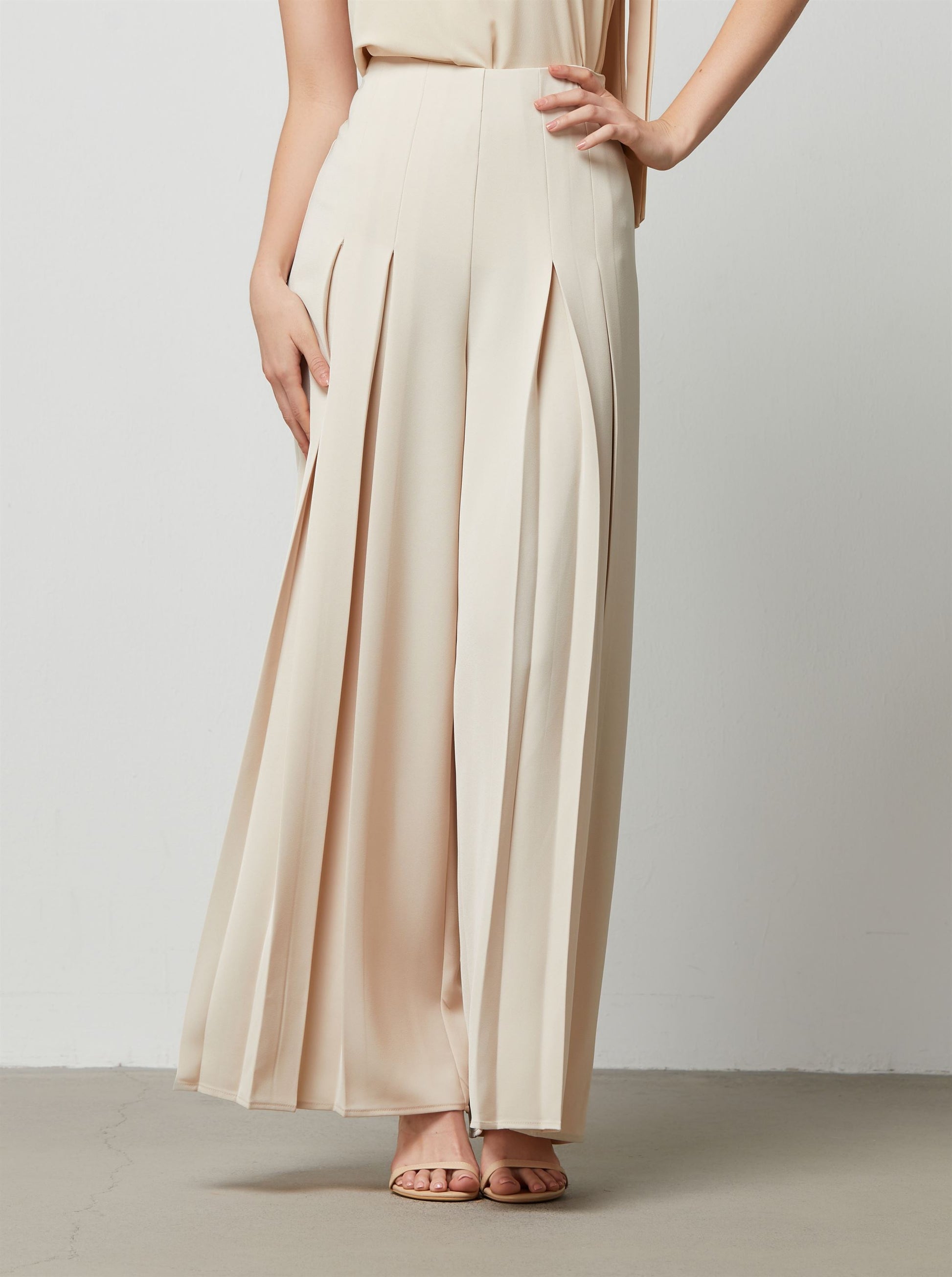 Pleats Wide Pants - Femi9 EG