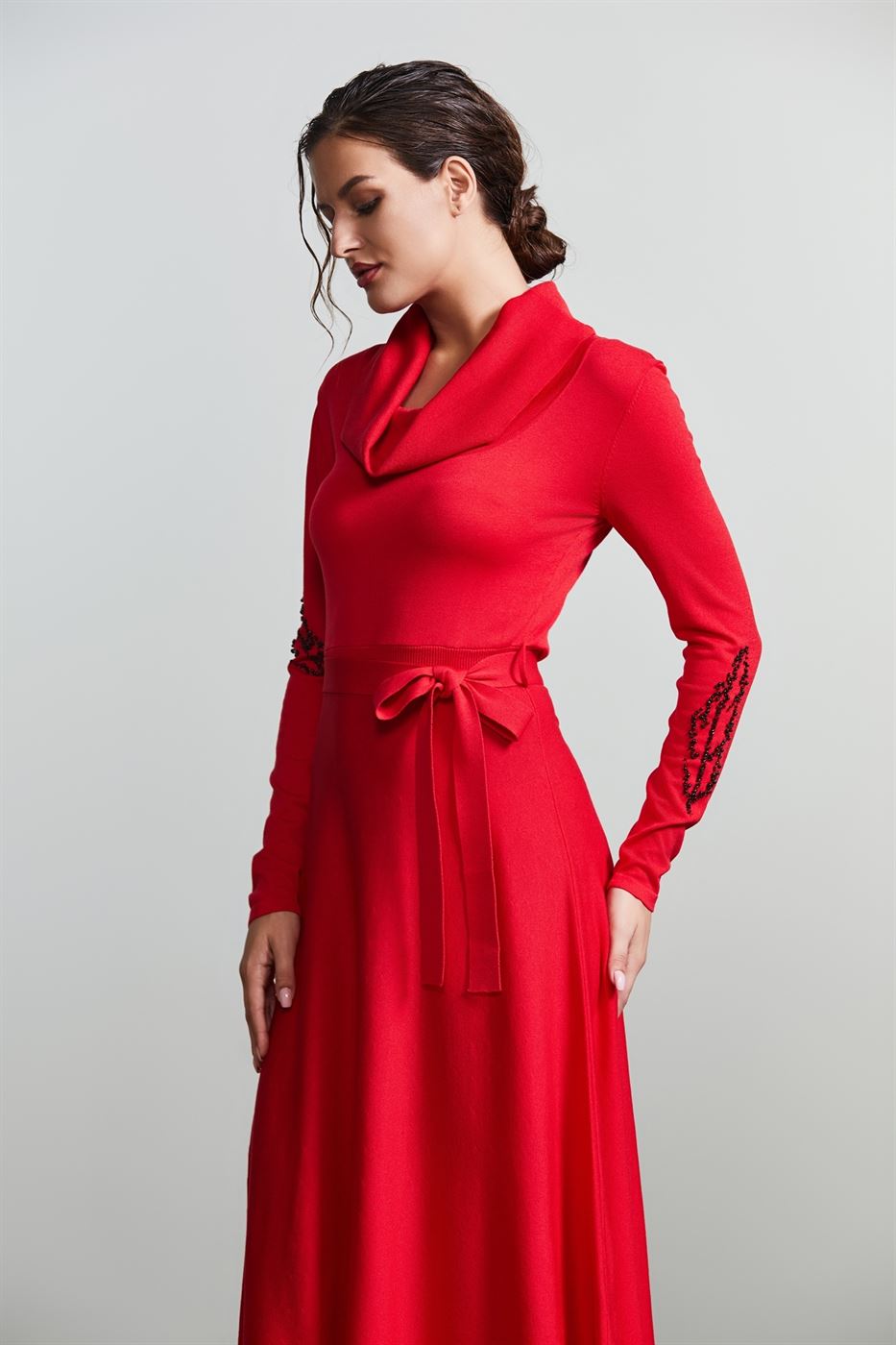 A-Line Embellished Dress - Femi9 EG