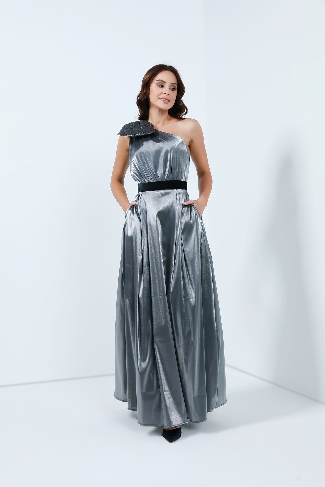 Dress With Single Shoulder - Femi9 EG