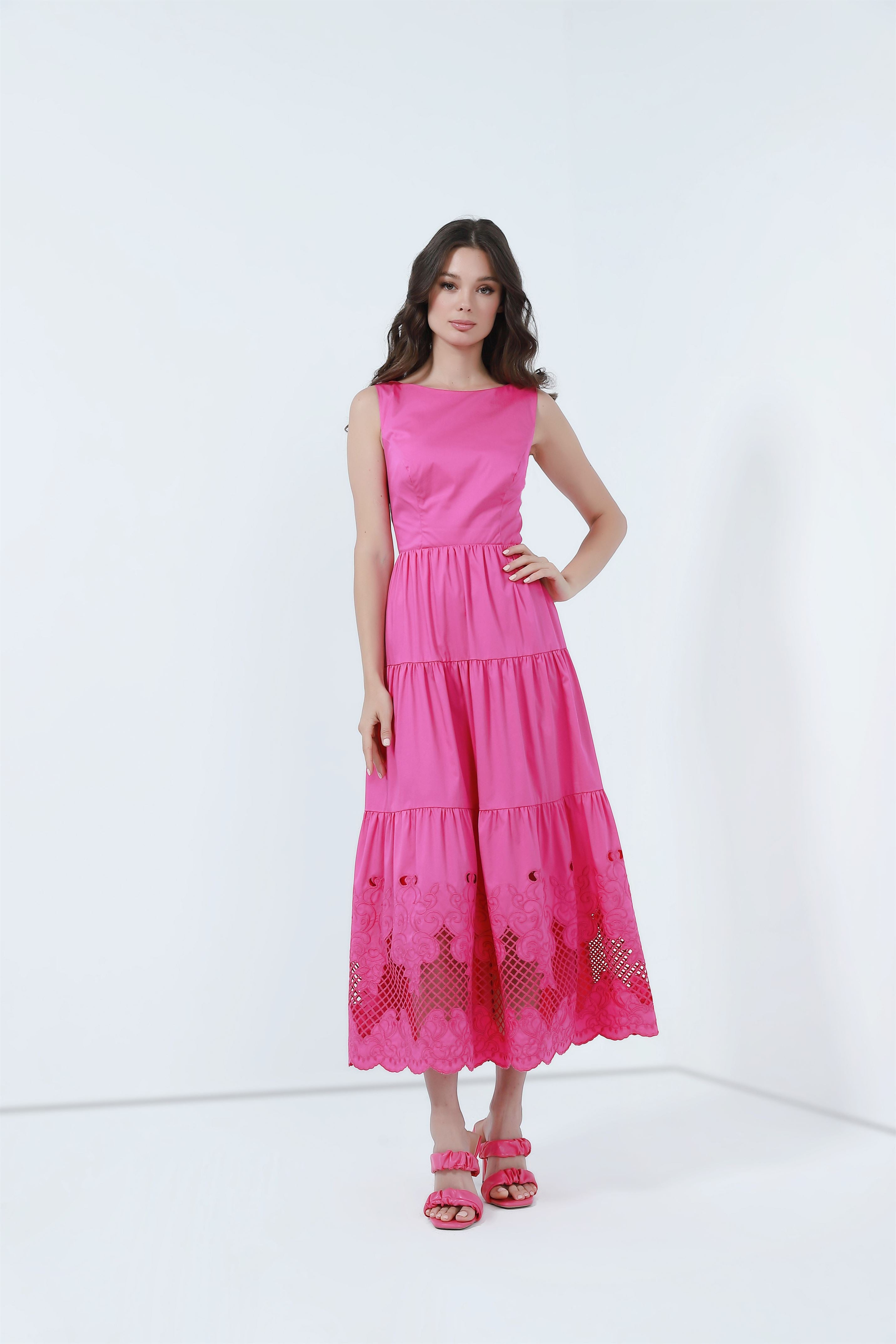Sleeveless Cotton Dress - Femi9 EG