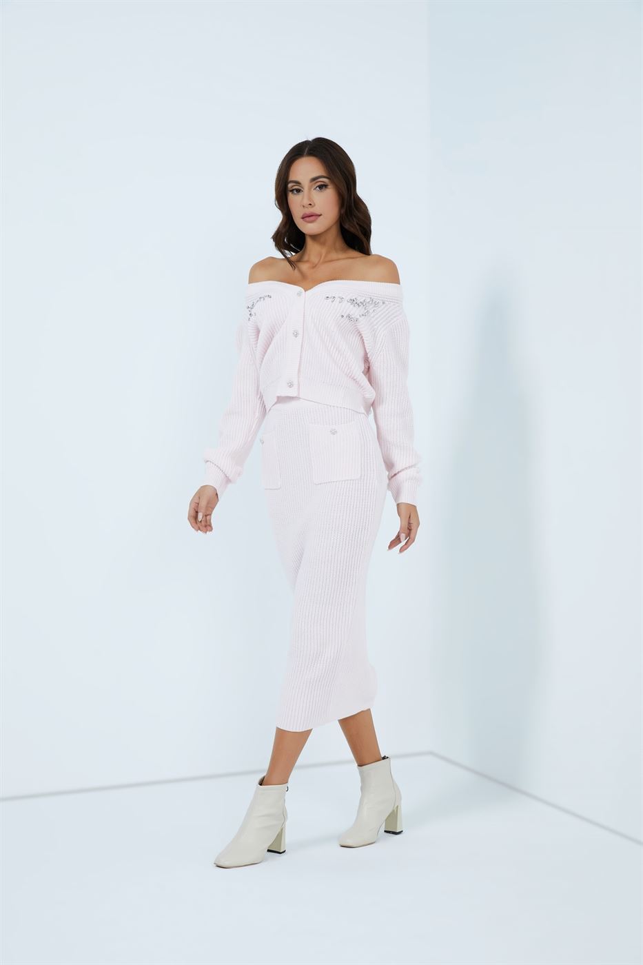 Knited Long Pencil Skirt - Femi9 EG