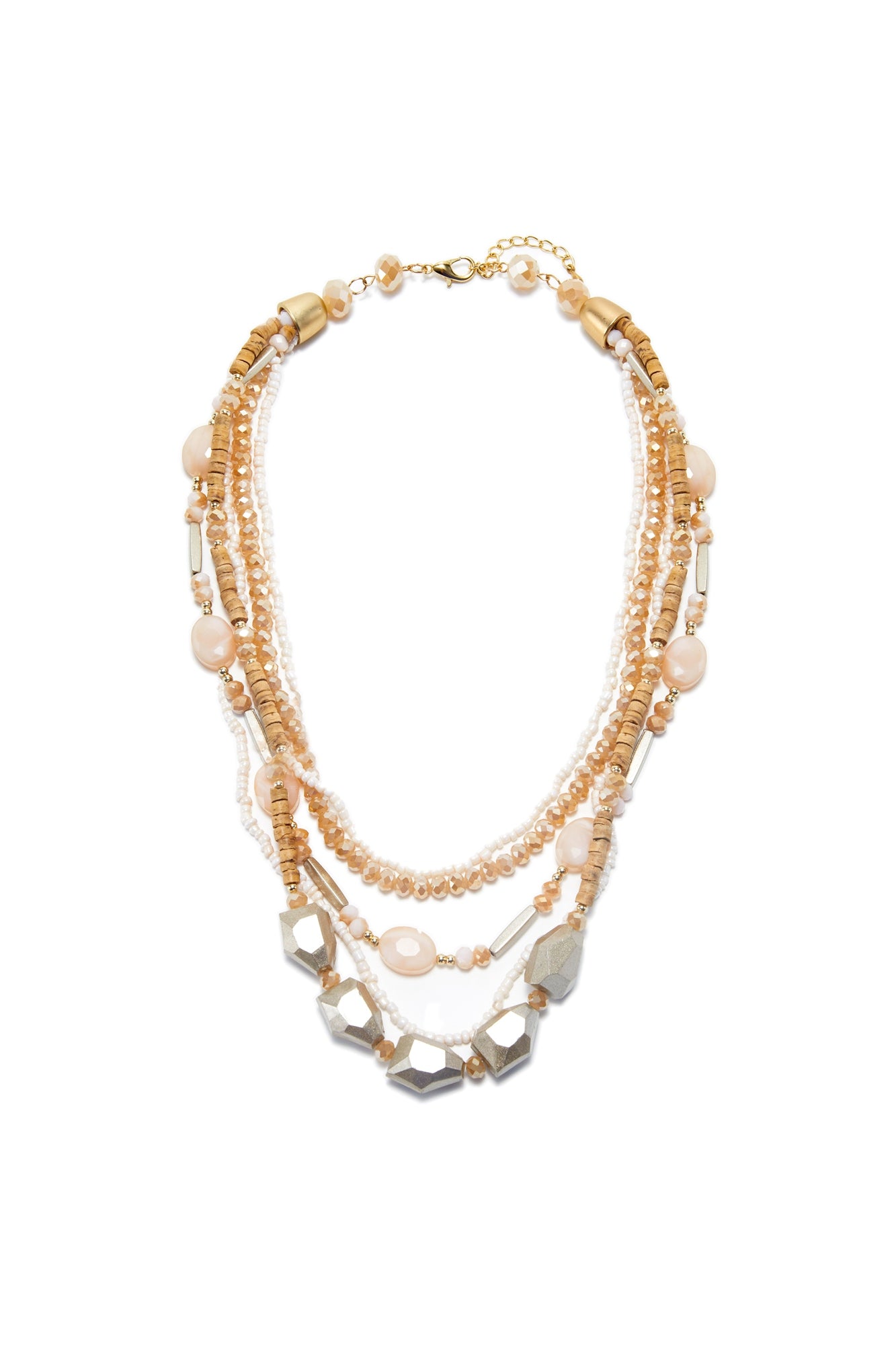 Collar Necklace With Faux  Crystals - Femi9 EG