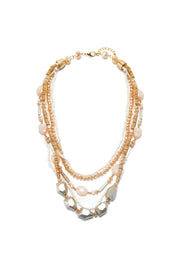 Collar Necklace With Faux  Crystals - Femi9 EG