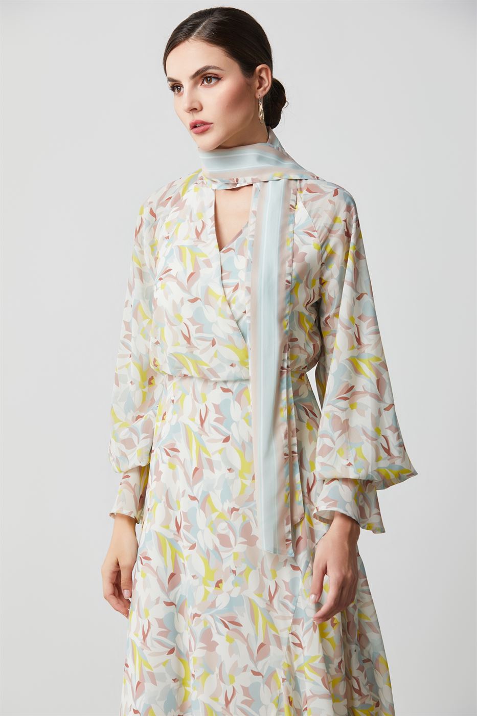 Printed Scarf Dress - Femi9 EG